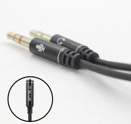 Imagem de Cabo Adaptador P3(p2 Combo)p/ Fone E Microfone Headset