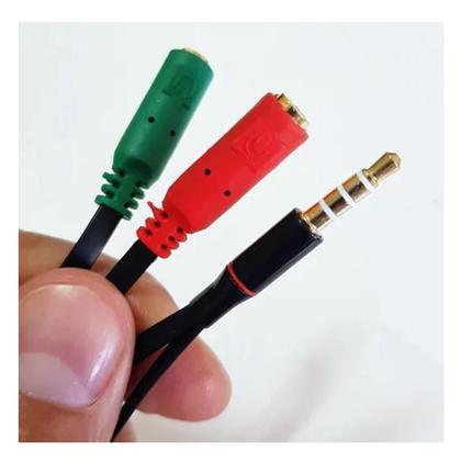 Imagem de Cabo Adaptador P3 (P2 Combo) Para Fone E Microfone Headset