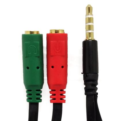 Imagem de Cabo Adaptador P3 Para Fone E Microfone Headset  (p2 Combo)