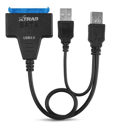 Imagem de Cabo Adaptador Sata USB 3.0 com Entrada para Fonte 12V XT2151 Para SSD e HD Externo 2,5" e 3,5" - Xt