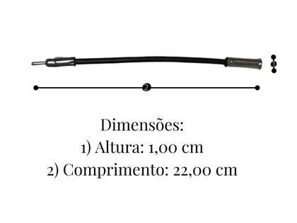 Imagem de Cabo Adaptador Universal De Antena Cb90 C/ Rabicho 30cm