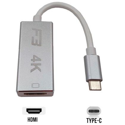Imagem de Cabo Adaptador USB-C 3.1 TYPE-C para HDMI 4K JC-TYC-HM 125