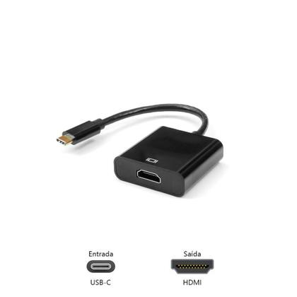 Imagem de Cabo Adaptador USB-C Para HDMI ADP-USBCHDMI10BK PlusCable - PLUS CABLE