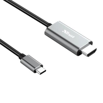 Imagem de Cabo Adaptador USB-C para HDMI Trust Calyx, Ultra HD, 4K, 1.8 Metros - 23332