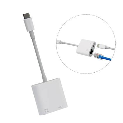 Imagem de Cabo Adaptador USB Tipo-C para RJ45 Com Carregamento 36 W
