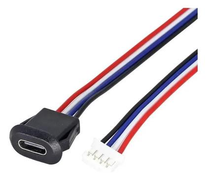 Imagem de Cabo Adaptador USBC Fêmea para PH 2.0 de 4 Vias 15cm  Ideal Para Projetos Eletrônicos, Arduino, Robótica e Automação