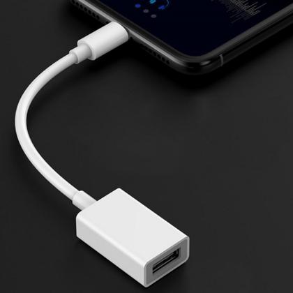 Imagem de Cabo Adptador Otg Usb Compatível iPhone E iPad Pendrive Teclado
