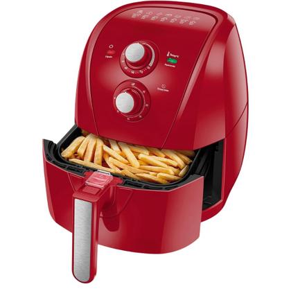 Imagem de Cabo Alça Puxador Vermelho Compatível com Fritadeira Elétrica Air Fryer Mondial AFN-40-FR 8904-02