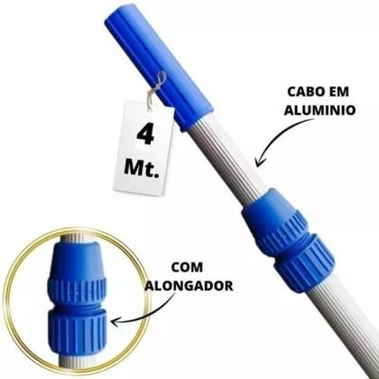 Imagem de Cabo Aluminio Retratil Para Limpeza De Piscina 4 Metros