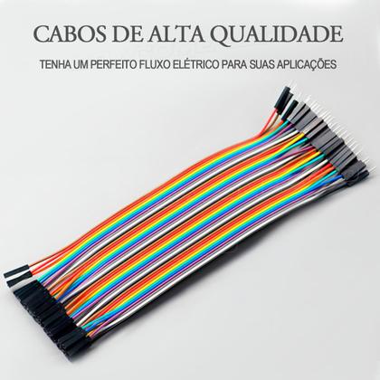 Imagem de Cabo Arduino Wire Jumper Macho X Fêmea 20 Cm 40 Fios Pçs