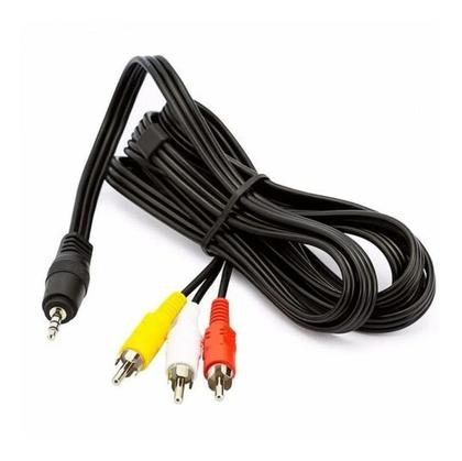 Imagem de Cabo Áudio Auxiliar P2 X 3 RCA 1,8 Metros