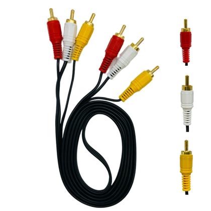 Imagem de Cabo Áudio e Vídeo DVD 3RCA x 3RCA Altomex 1.5 Metros