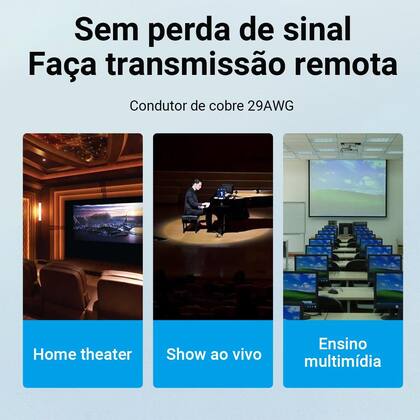 Imagem de Cabo Auxiliar Audio P2 Estereo Para Rca Som Dj 8m Vention