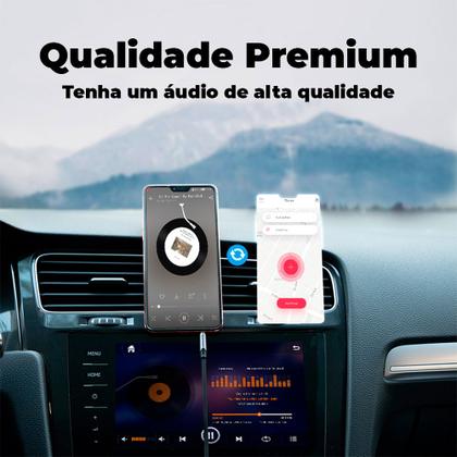 Imagem de Cabo Auxiliar P2 x P2 90 Áudio Estéreo HiFi 50cm Vention