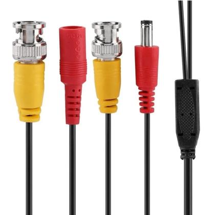 Imagem de Cabo BNC Conectores DC e Vídeo para CFTV Resistente e Pronto Para Uso L010 L020