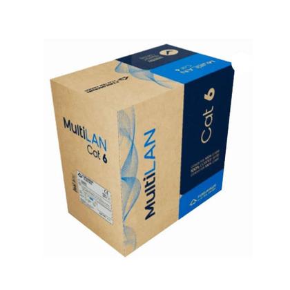Imagem de Cabo CABO DE REDE U/UTP Cat6 CM Multilan Azul 305 Metros 23400219 Furukawa
