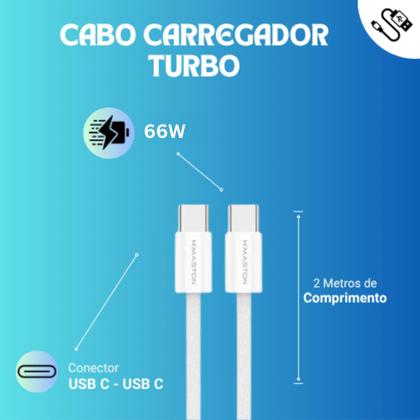Imagem de Cabo Carregador 2 Metros Super Turbo Compatível com Samsung Galaxy A17 A16 A15 A14 A13 A12 A11 _ USB C