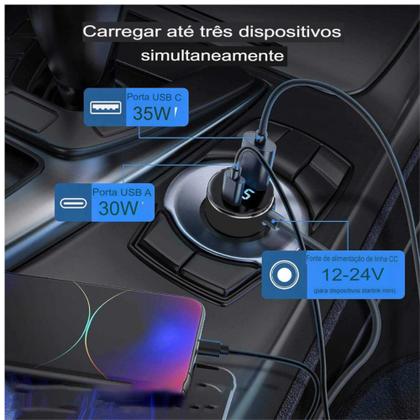 Imagem de Cabo Carregador 3 Em 1 Veicular compativel Starlink Mini Carregamento Usb Tipo C 12v 24v