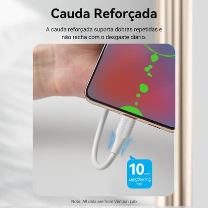 Imagem de Cabo Carregador Celular Usb A P/ Usb Tipo C 2 Metro Vention