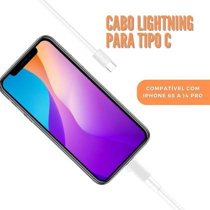Imagem de Cabo Carregador De Dados Compatível Com Iphone 1 Metro Turbo Carga Rápida