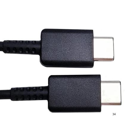 Imagem de Cabo Carregador Duplo C Para Samsung S20, S21, S22 E S23.
