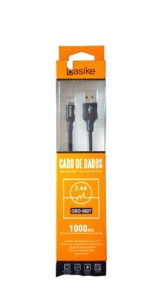 Imagem de Cabo carregador e transmissor de dados USB Lightning Basike  CBO-5827