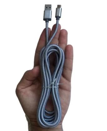 Imagem de Cabo Carregador Kaidi KD-310 3m - Opções Micro USB V8 e Tipo C - Carga Rápida