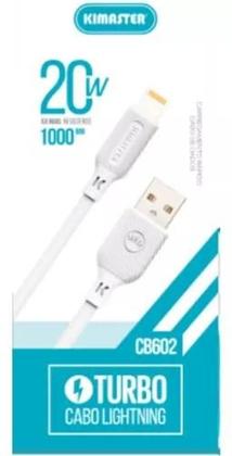 Imagem de Cabo Carregador Kimaster Turbo Para IOS 20w