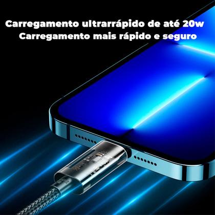 Imagem de Cabo Carregador Lightning Para Usb C 20W 2m Azul Joyroom