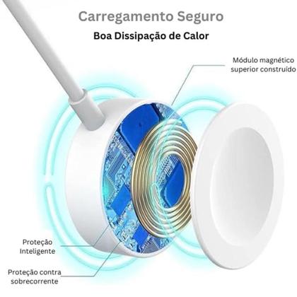 Imagem de Cabo Carregador Magnético Tipo-C para Relógios Compatível com Apple Watch Série
