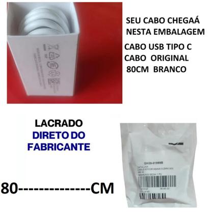 Imagem de Cabo Carregador Original Tipo C Para Samsung A13 A13 5G.