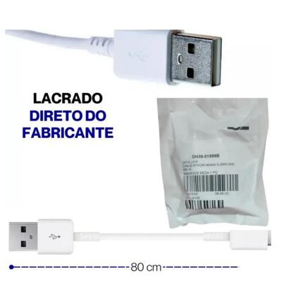 Imagem de Cabo Carregador Original Tipo C Para Samsung A13 A32 A54 S20 S21 Fe Branco.