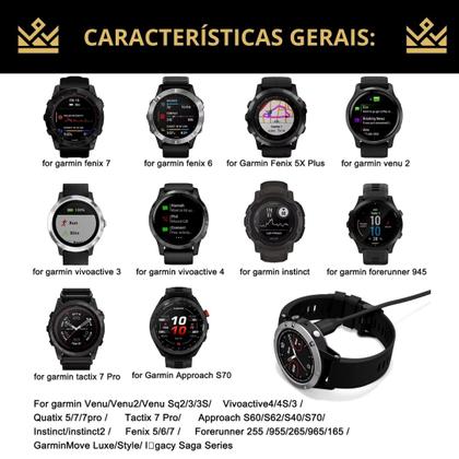 Imagem de Cabo carregador para Garmin Approach S60/S62/S40 - USB TipoC