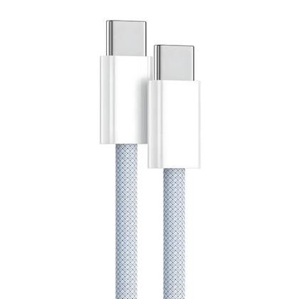 Imagem de Cabo Carregador Rápido USB-C Para iPhone 16 15 pro Huawei Xiaomi Samsung Google Tipo C Trançado Com