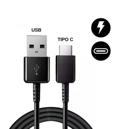 Imagem de Cabo Carregador Samsung Usb p/ Tipo C Preto A13 A24 A32 A53 S20 S21 Fe Original