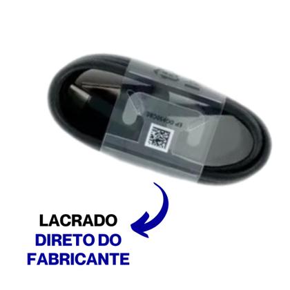 Imagem de Cabo Carregador Samsung Usb p/ Tipo C Preto A13 A24 A32 A53 S20 S21 Fe Original
