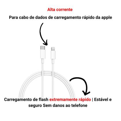 Imagem de Cabo Carregador Tipo-c Compatível com iPhone 8 Plus XR 11 12 13 14