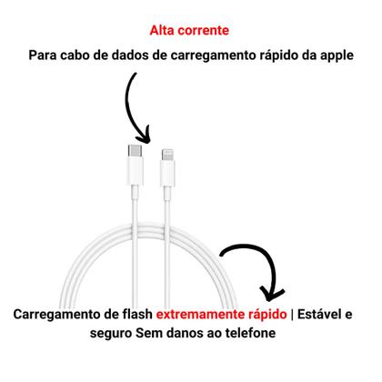 Imagem de Cabo Carregador Tipo-c Compatível iPhone 6 7 8 X Xr Xs 11 12 Pro