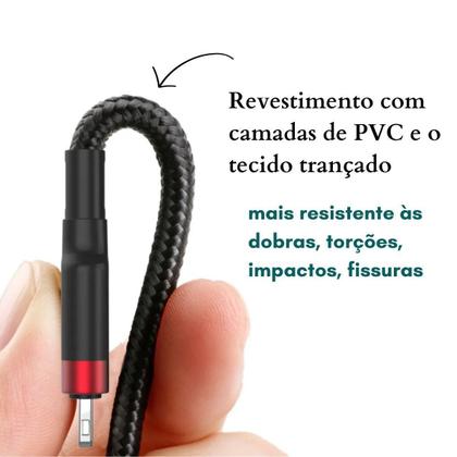 Imagem de Cabo Carregador Turbo 3 em 1 Asus Zenfone 6 7 8 8 flip 9