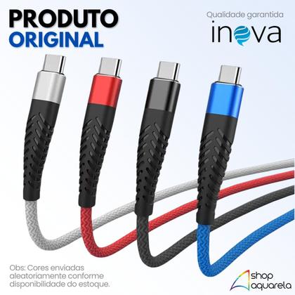 Imagem de Cabo Carregador Turbo 66W 1 Metro USB Tipo C Tipo C Original Inova