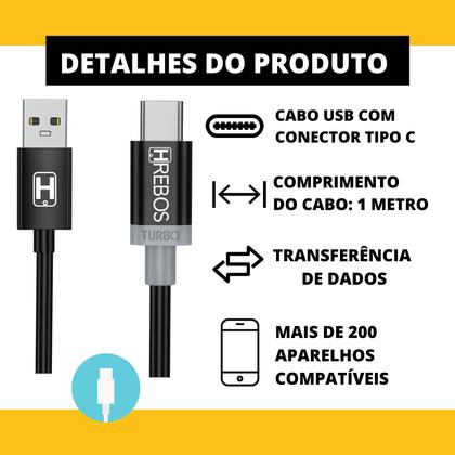 Imagem de Cabo Carregador Turbo Compativel P/ Moto E20 E30 E40 G31 G10 E32 G52 G9