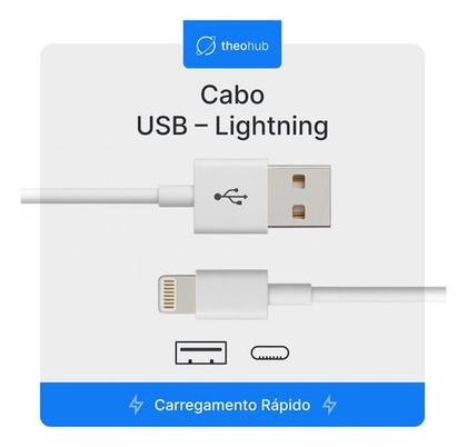 Imagem de Cabo Carregador Turbo Lightning 20w 2.4a Rápido Usb Branco