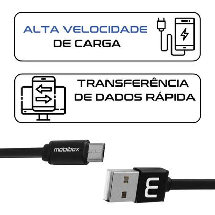 Imagem de Cabo carregador turbo - Micro USB / entrada USB - 2 metros - Original Garantia 1 ano - Ultra resistente