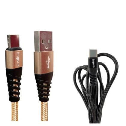 Imagem de Cabo Carregador Turbo Reforçado 1 Metro USB-C (Tipo C) - Inova