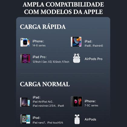 Imagem de Cabo Carregador Usb-A Para Lightning 90º 2m Led PD 36w Mcdodo