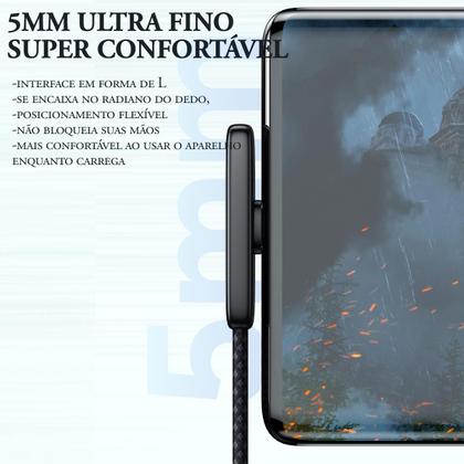 Imagem de Cabo Carregador USB A Para Tipo C 90 2m 100w 6a Led Mcdodo