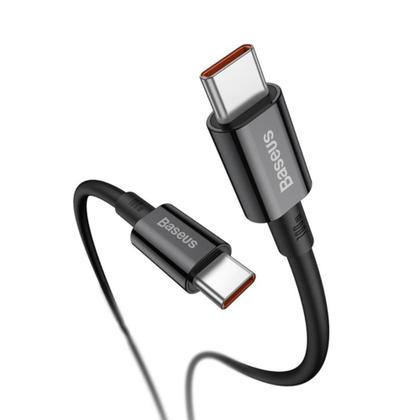 Imagem de Cabo Carregador Usb-c P/ Usb-c Original Baseus Turbo 100w 1 metro