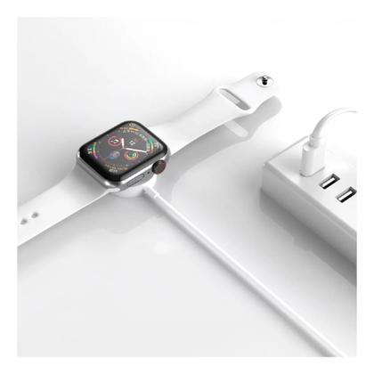 Imagem de Cabo Carregador Usb Magnético Compativel Para Apple Watch 1 A 8 Modelo Crw-503 Cor Branco