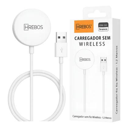 Imagem de Cabo Carregador Usb Magnético Compativel Para Apple Watch 1 A 8 Modelo Crw-503 Cor Branco