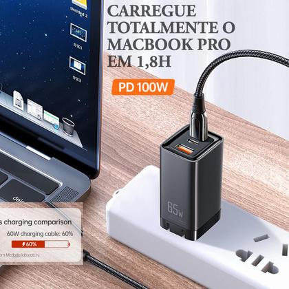 Imagem de Cabo Carregador Usb Tipo-C P/ Usb-C 100w 5a 1 Metro Mcdodo